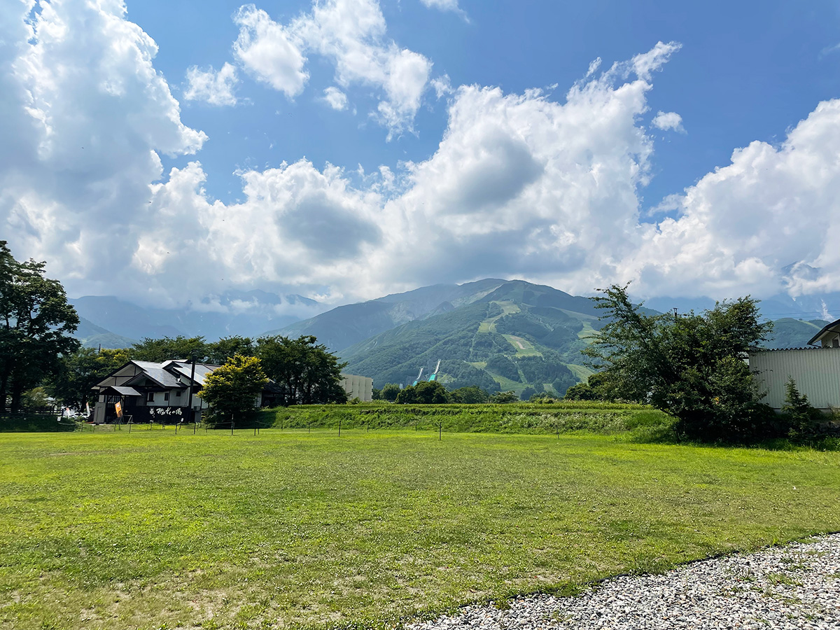 Snow Peak LAND STATION HAKUBAのイベントエリア