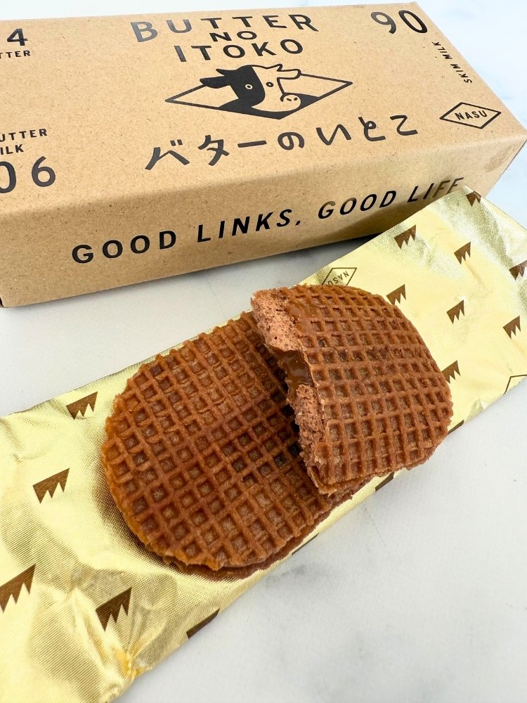 バターのいとこのパッケージと中身の写真