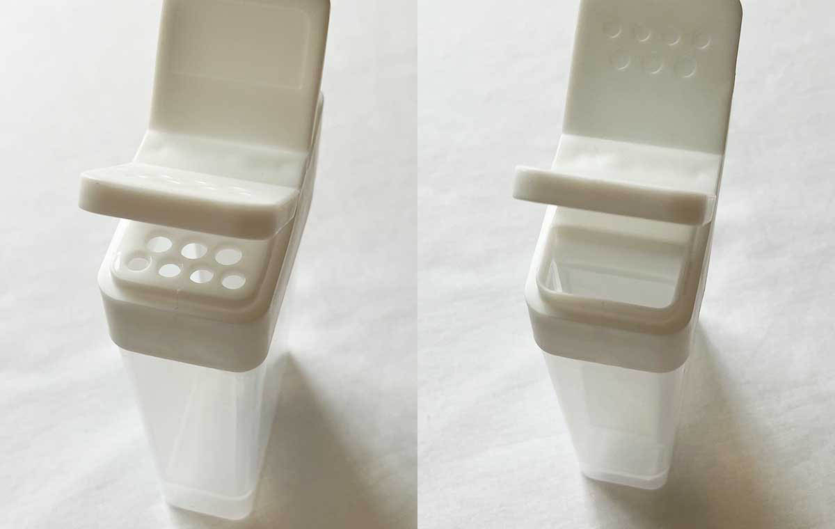 ダイソーの「ひとふり計量ボトル(スリム)」