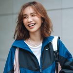 トラックブルゾンのレジャーコーデ