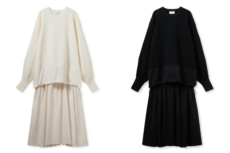 プルオーバー×ティアードスカートセット