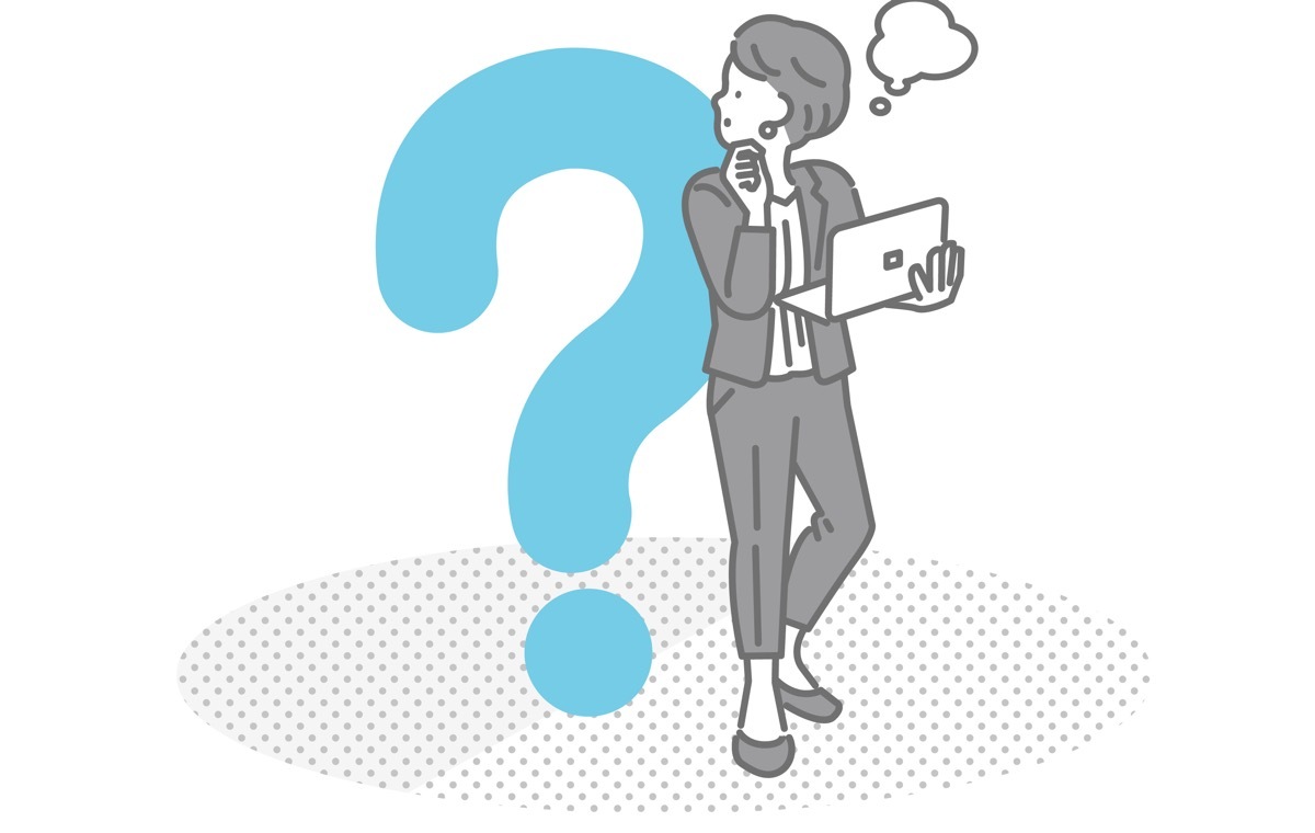 クエスチョンマーク　女性