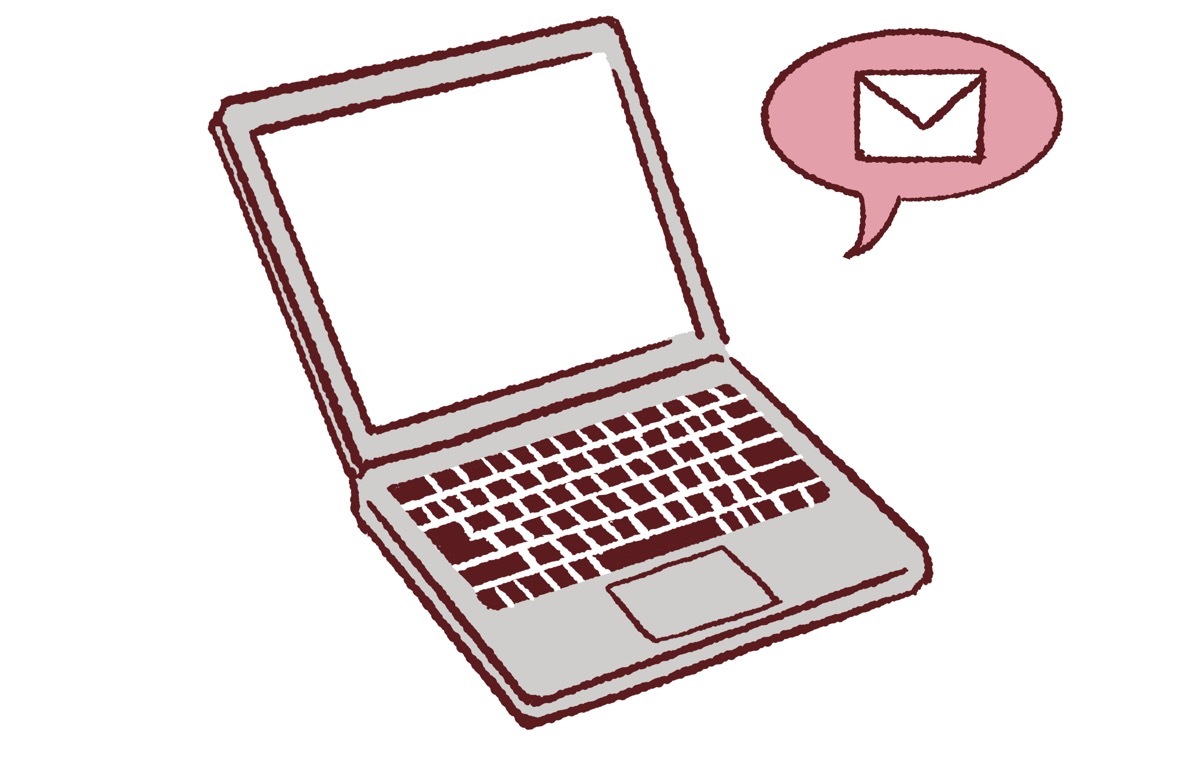 メール　パソコン