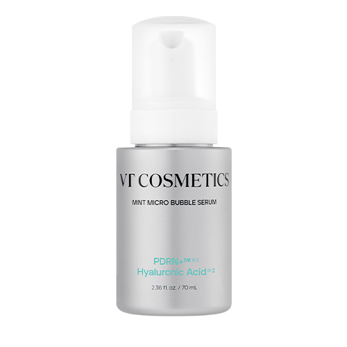 VTの泡美容液のシルバーボトル