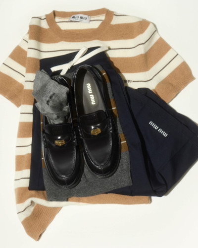 ブラッシュドレザー ペニーローファー