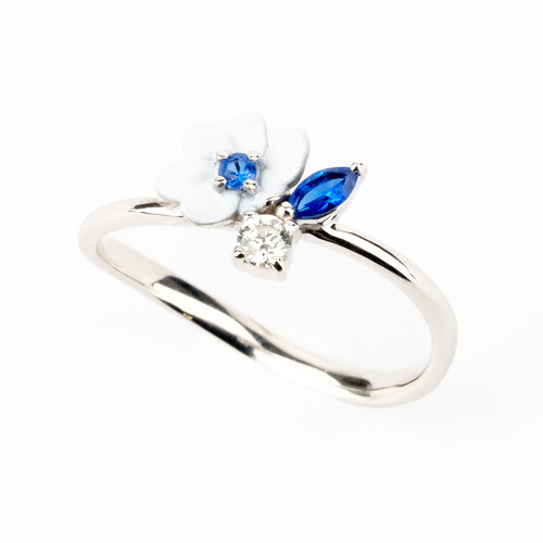 SLV925 リング Road Floral