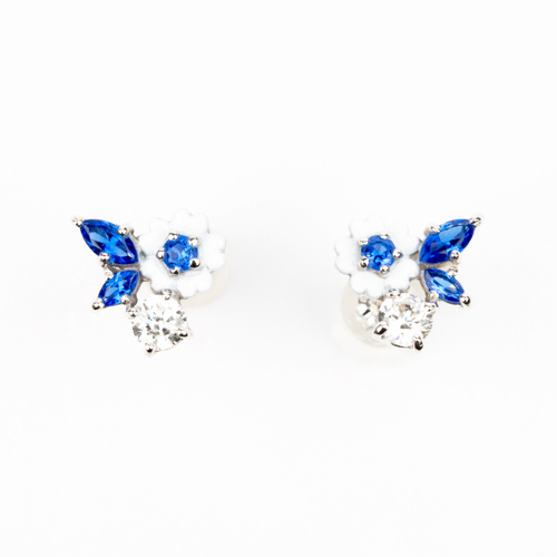 SLV925 ピアス Road Floral