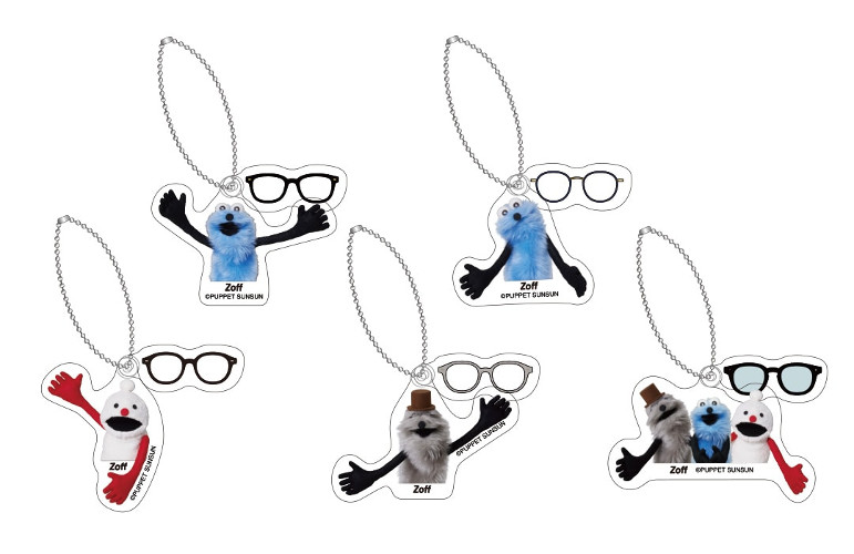 Zoff 5店舗限定トレーディングアクリルキーホルダー