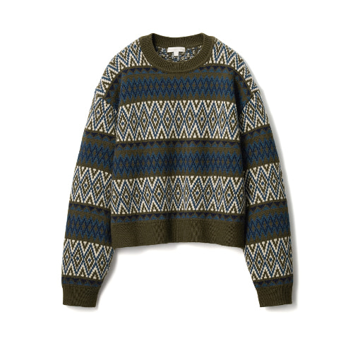 フェアアイルクルーネックセーター