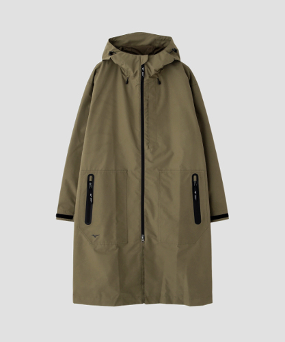 WINDSTOPPER POLYESTER POPLIN COAT