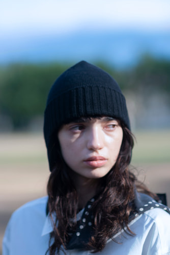 WOOLEN BREATH THERMO HAT着用画像