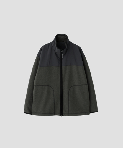 WOOL NYLON COMPRESSED JERSEY BLOUSON