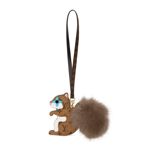 バッグチャーム・スクワロル LV ファーリーフレンド