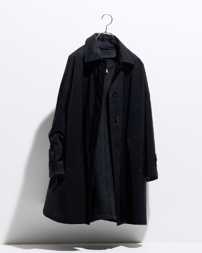 マッキントッシュ ロンドン ウールジャージーインナー付き3WAYステンカラーコート「ロズリー」