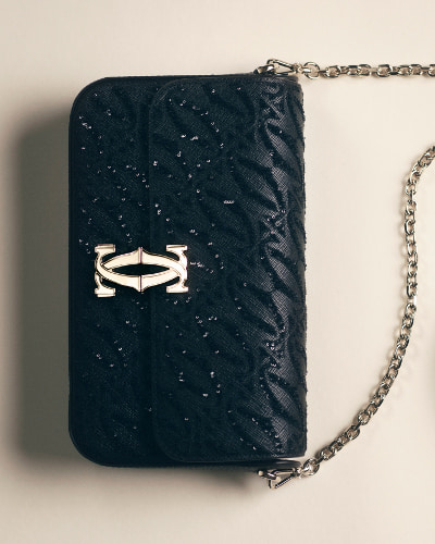 「C ドゥ カルティエ」ミニ チェーンバッグ