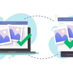 スマホとPCで画像をshareしているイメージ画像