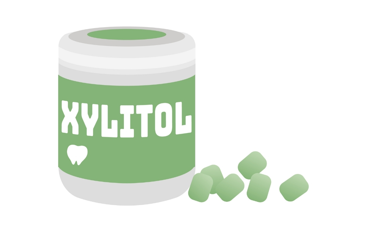 ボトル型キシリトールガムのイラスト