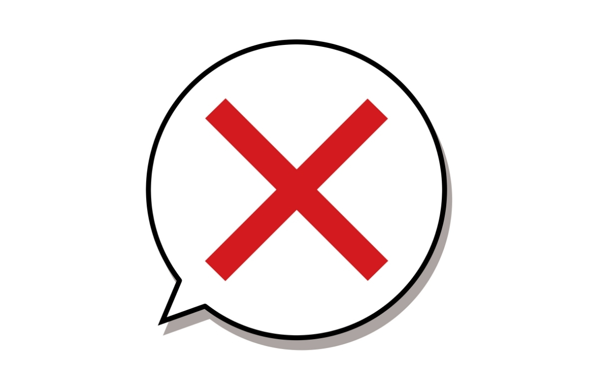 バツマークのイラスト