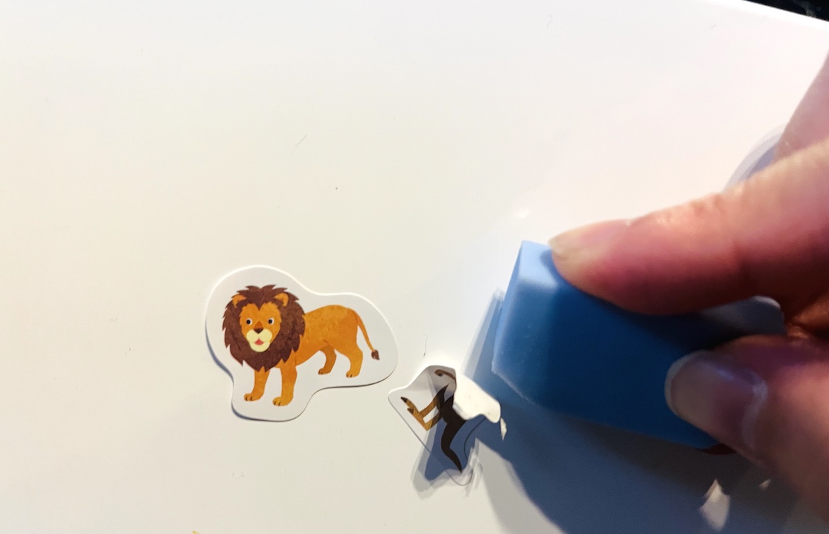 シール用消しゴムを試したみた