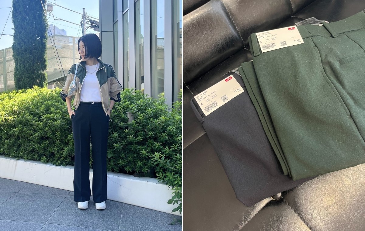 コーデ写真とアイテムの写真を並べた画像