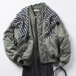 MA-1×Tシャツワンピース