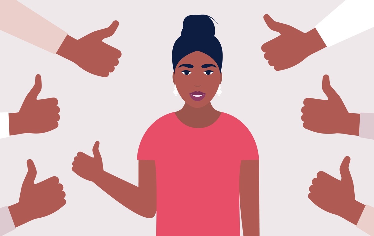 いいねされる女性