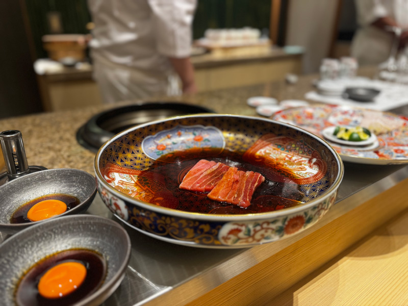 タレにつけた大トロ