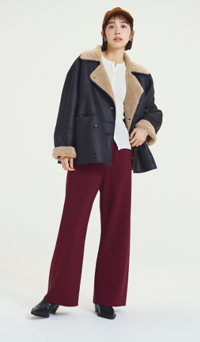 ウエストゴムイージーワイドパンツ