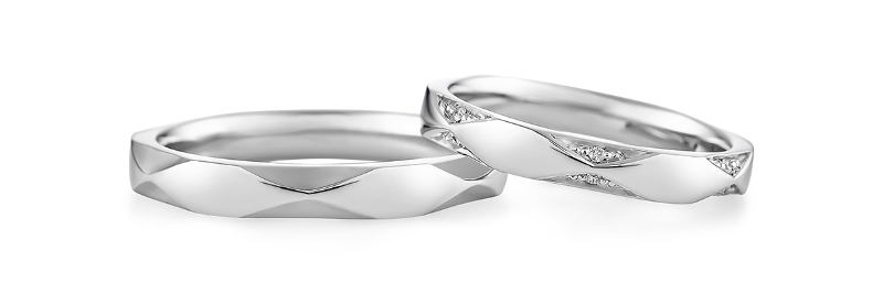 PT950 Ring￥176,000、PT950 Ring / Diamond￥176,000　