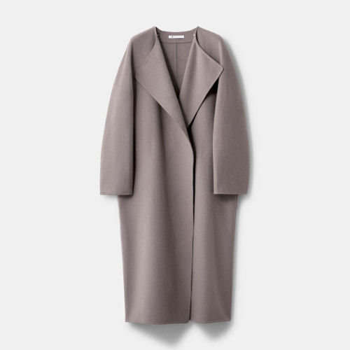 カシミヤブレンドリバーロングコート