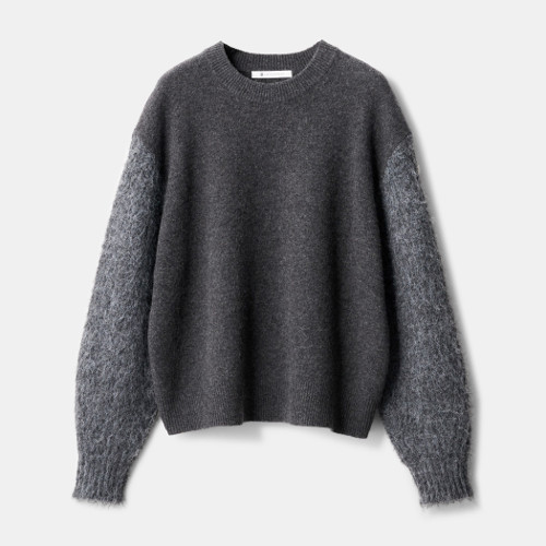 ブラッシュドスリーブセーター