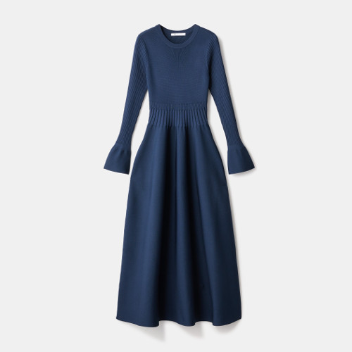 ニットフレアワンピース