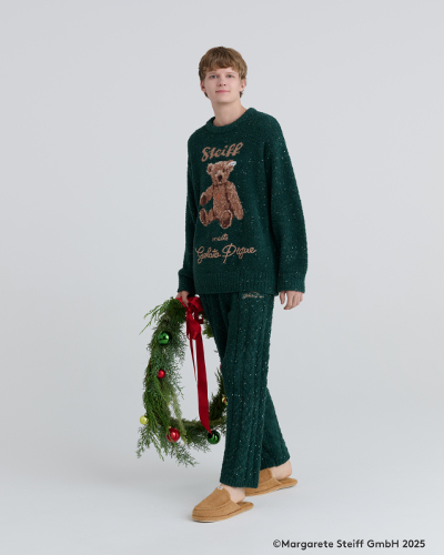 テディベア柄メンズルームウェア