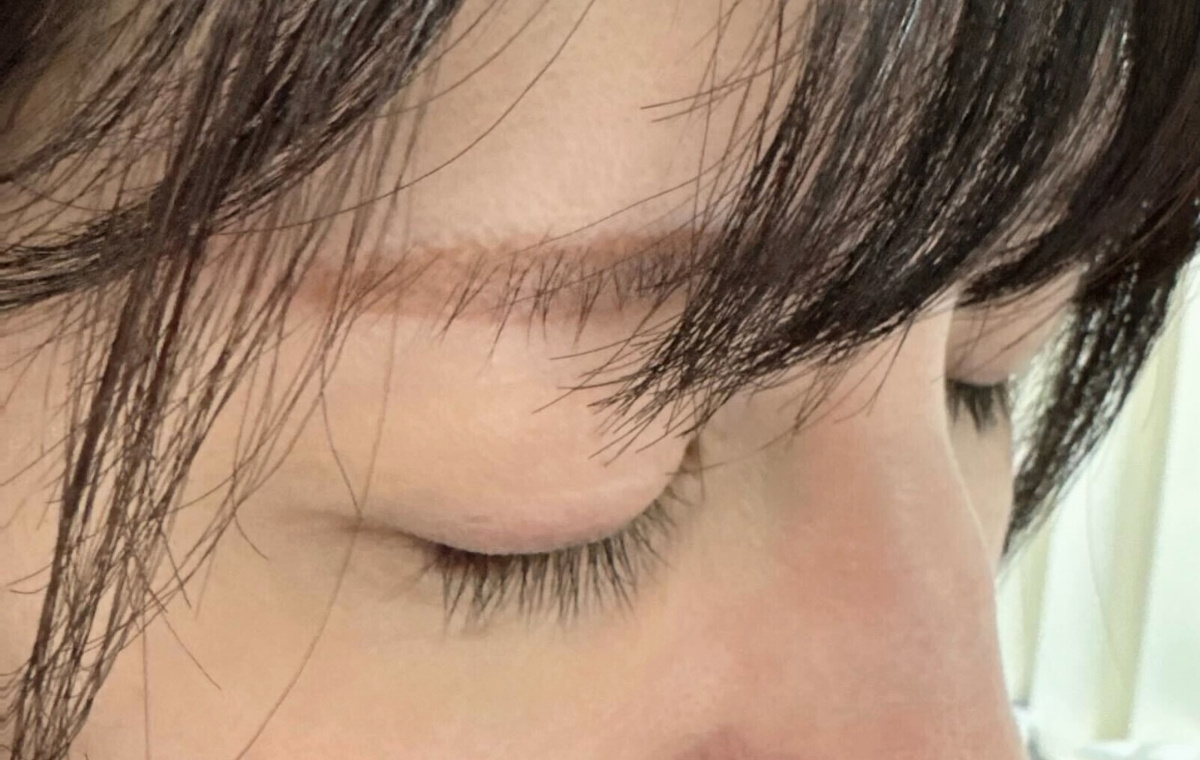 まつ毛のアップショット