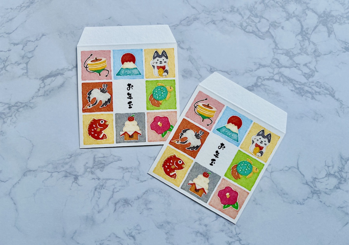 淡い色使いがおしゃれなスクエア型