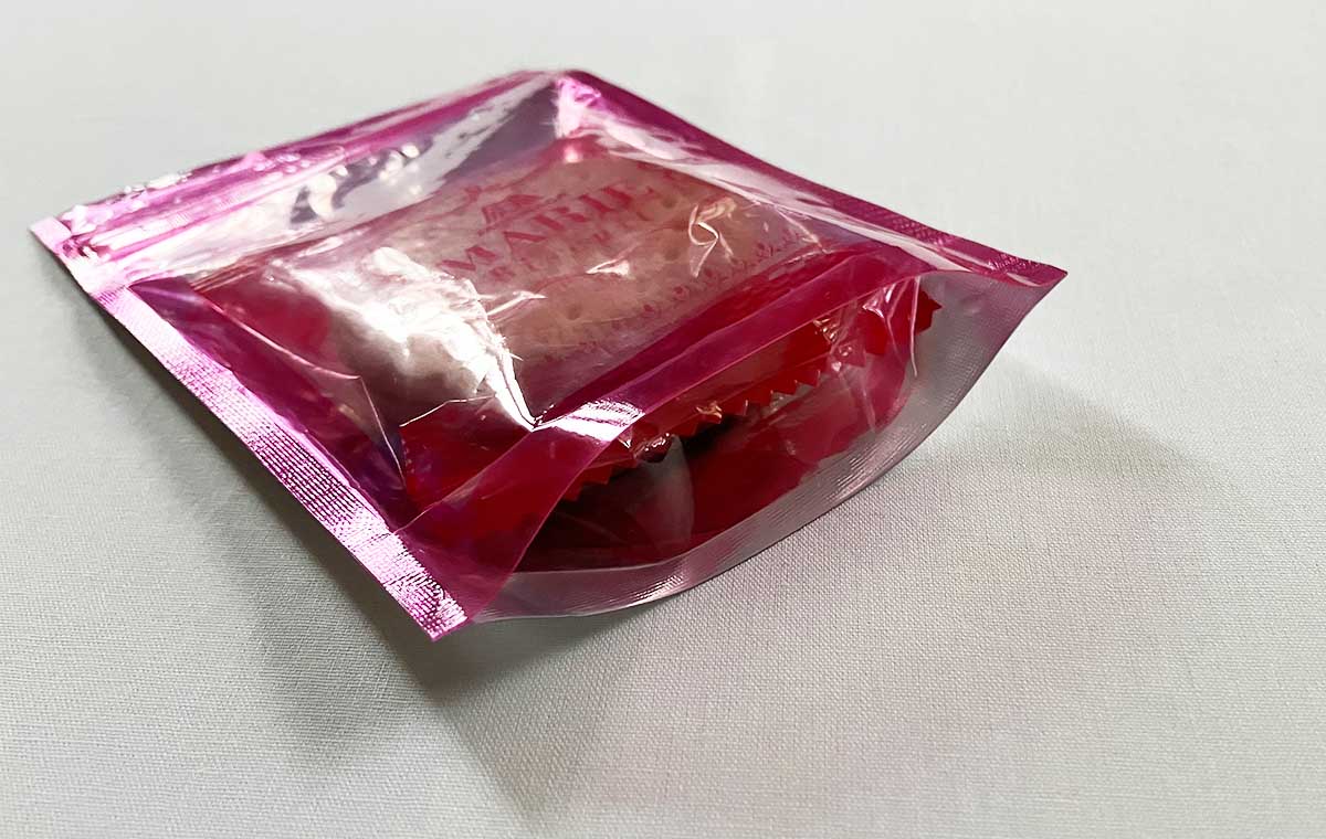 ダイソーの「フリーザーバッグ(5枚入・底マチ付)」