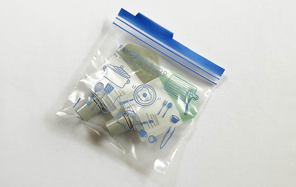 ダイソーの「フリーザーバッグ S(14枚入・インデックス付)」