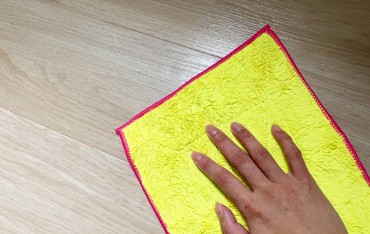 ダイソーの「マイクロファイバーぞうきん」