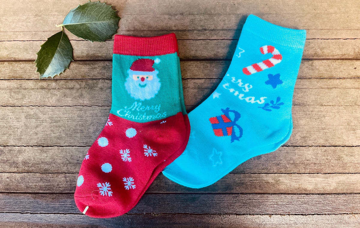 どんなデザインか毎年楽しみな子供用「クリスマス靴下」