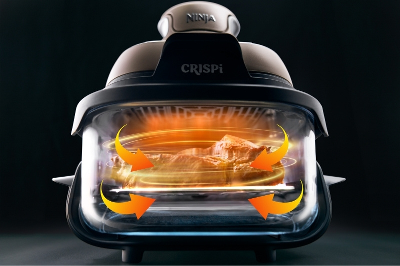 熱風の巡りと火力のイメージ画像