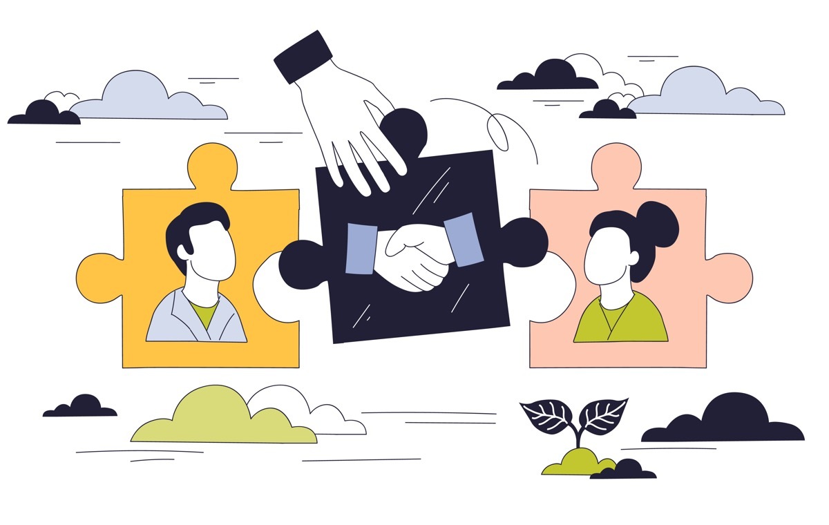 パズルのピーズ　男女