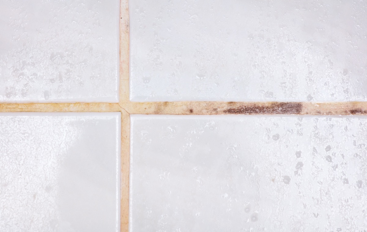 タイルの黒ずみ