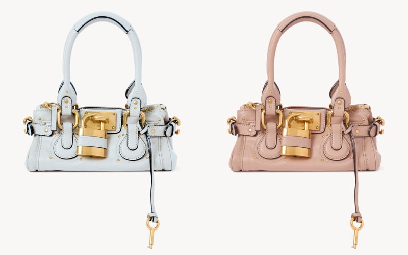 パディントンバッグ ブルー、ピンク