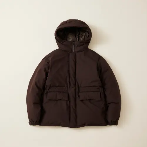 DICROS フード ダウン ブルゾン 撥水