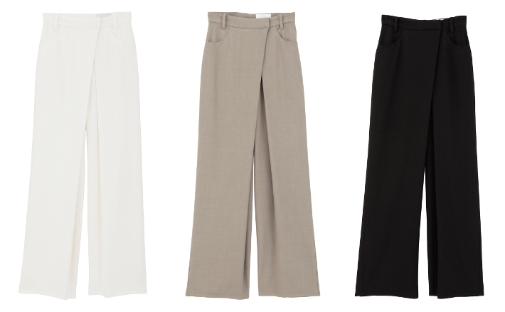 MINAMI TANAKA×CLANE SLASH TUCK SLACKS