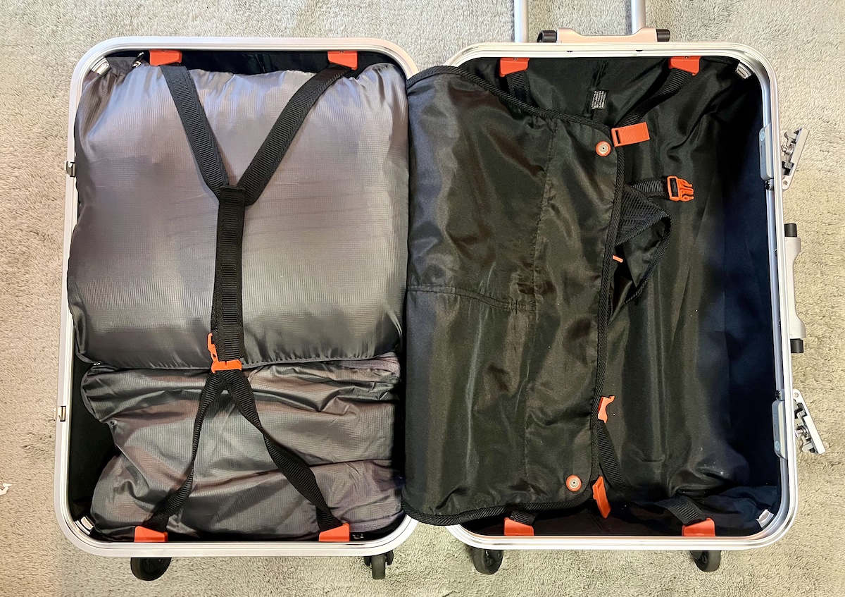 スーツケースの中を整理整頓できるのもうれしい
