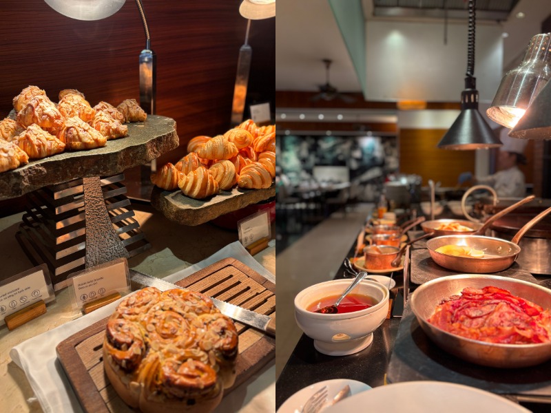 インターコンチネンタルハノイウエストレイクの朝食ビュッフェ