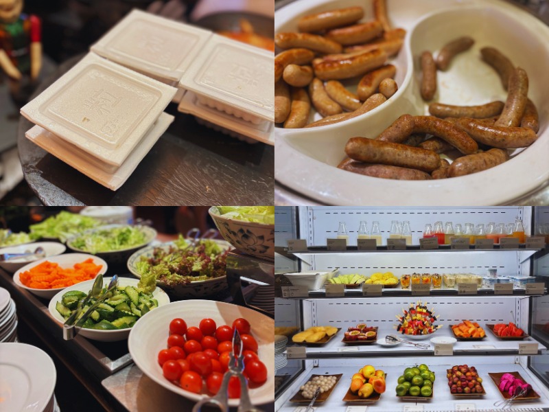 インターコンチネンタルハノイウエストレイクの朝食ビュッフェ