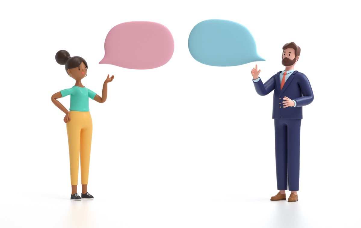 ふきだし　男女