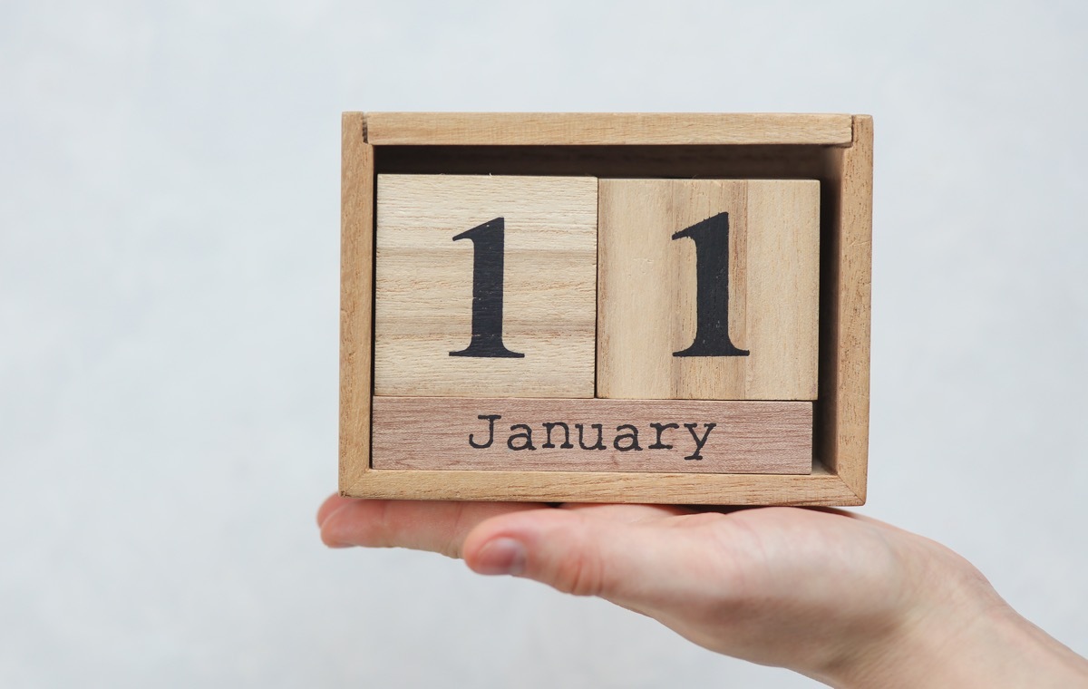 1月11日 カレンダー